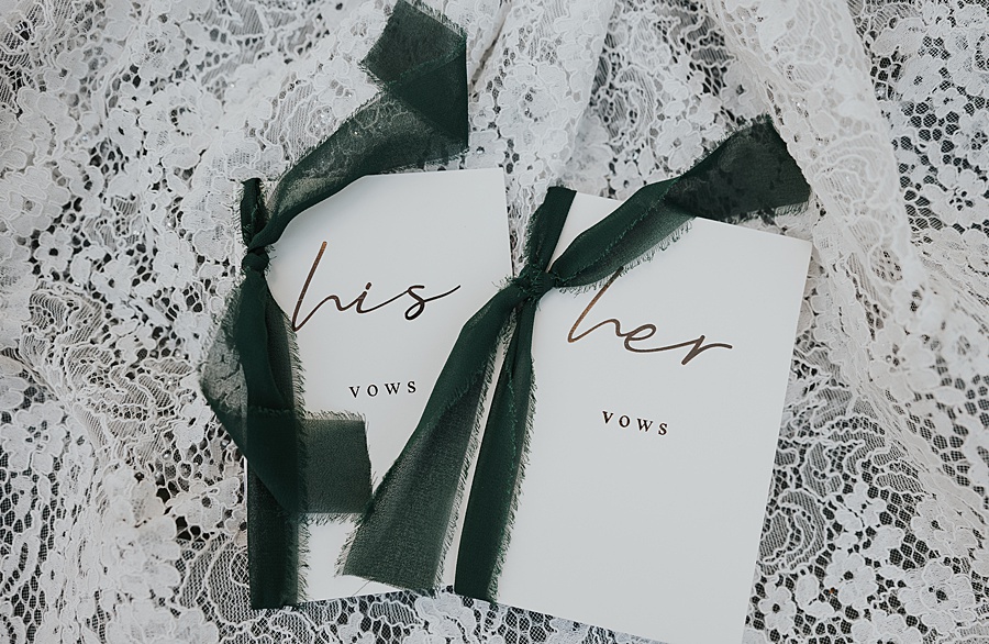 his and hers vow booklets